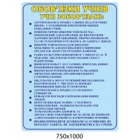 Стенд Права и обязанности детей (голубой)