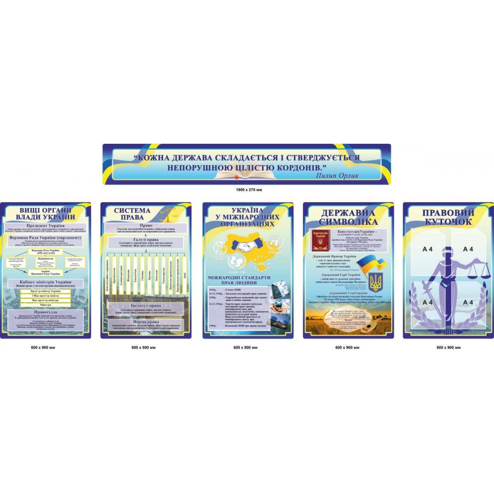 Комплект стендов правовой уголок