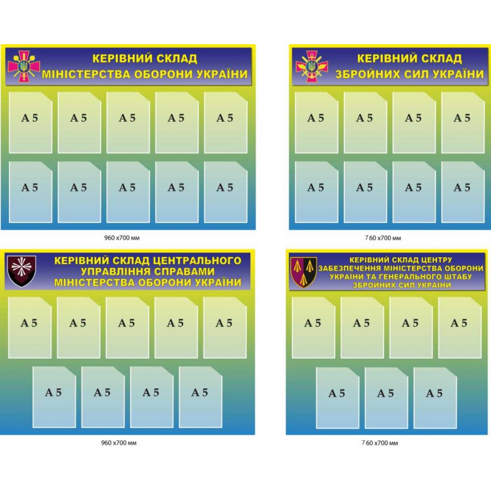 Стенды для воинских частей