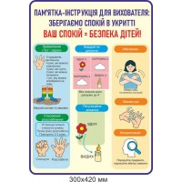 Учебный стенд "Сохраняем спокойствие в укрытии"