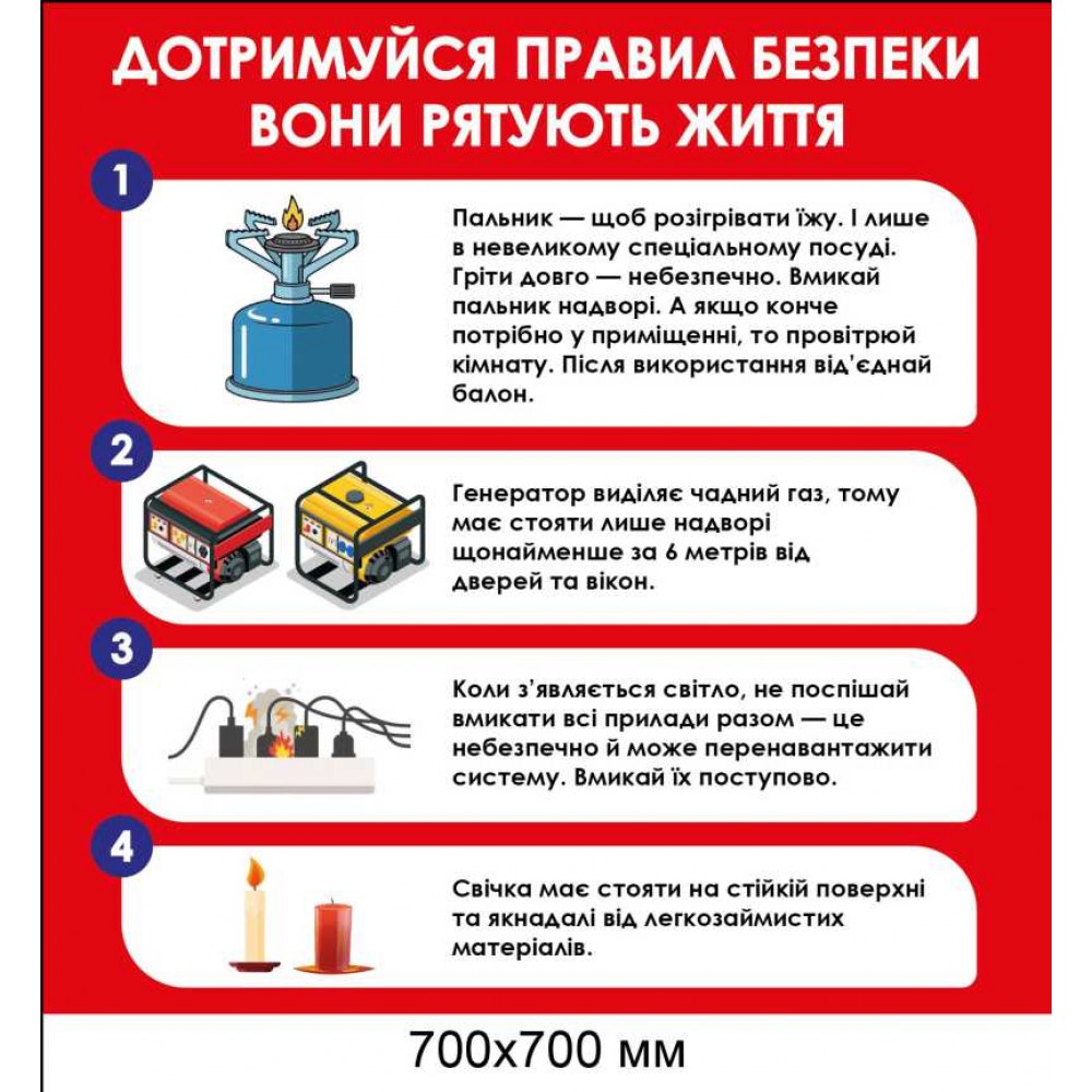 Информационный стенд "Соблюдай правила безопасности"