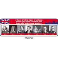 Стенд  Заголовок Видатні письменники Великобританії
