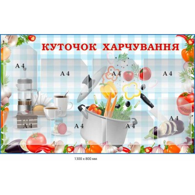 Стенд Куточок харчування 1300х800 мм