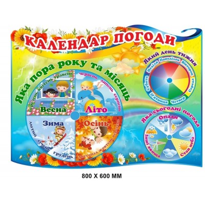 Стенды для днз  календарь погоды
