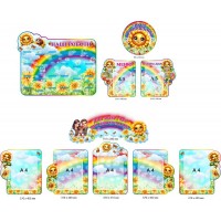 Стенды для группы "Солнышко" (набор на 10 штук с карманами и иллюстрациями)