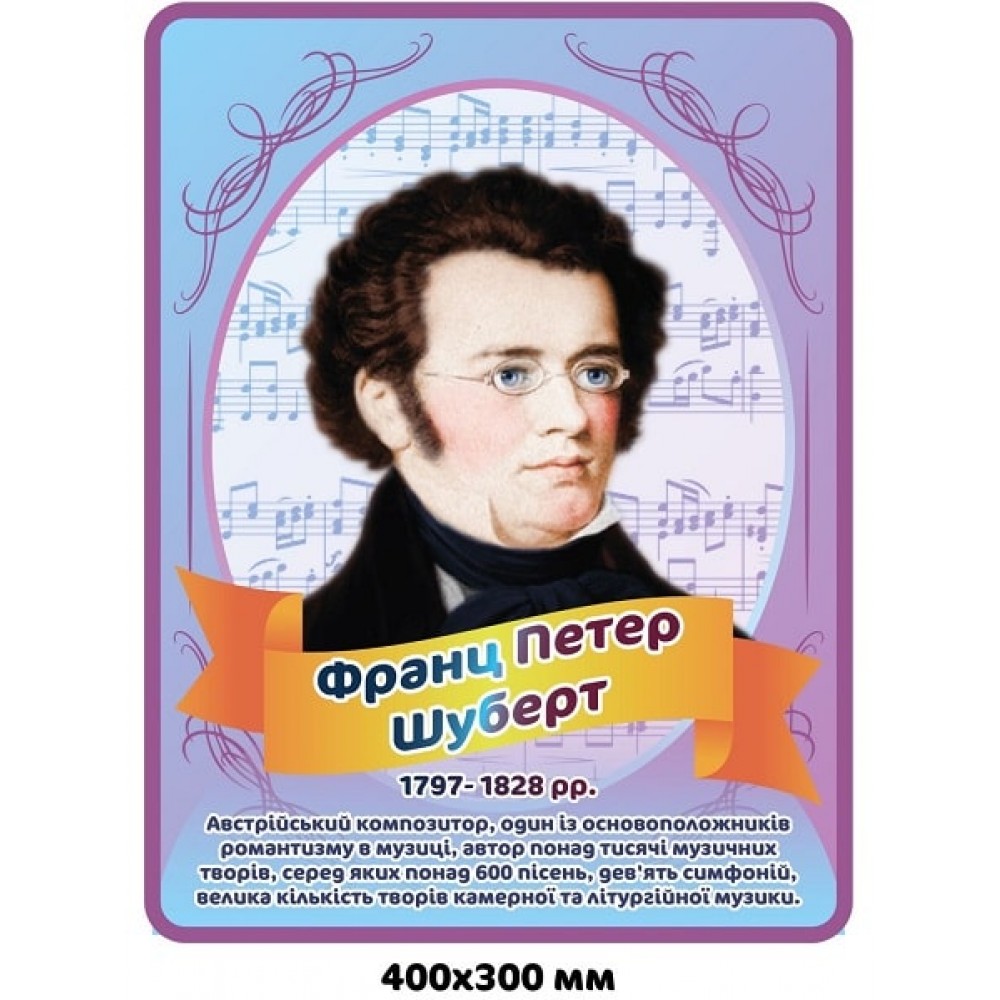 Стенд-портрет Шуберт