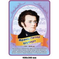 Стенд-портрет Шуберт