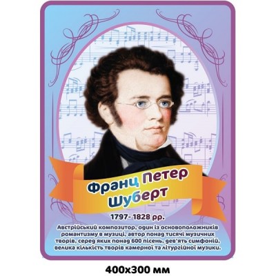 Стенд-портрет Шуберт