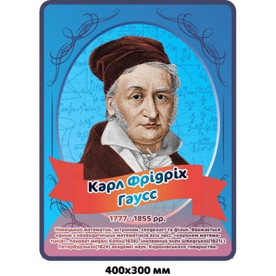 Стенд-портрет К.Ф. Гаусс
