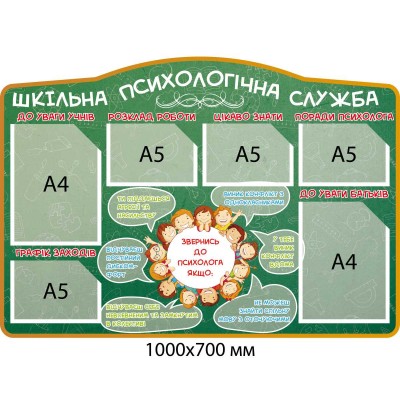 Стенд для кабінета шкільного психолога 