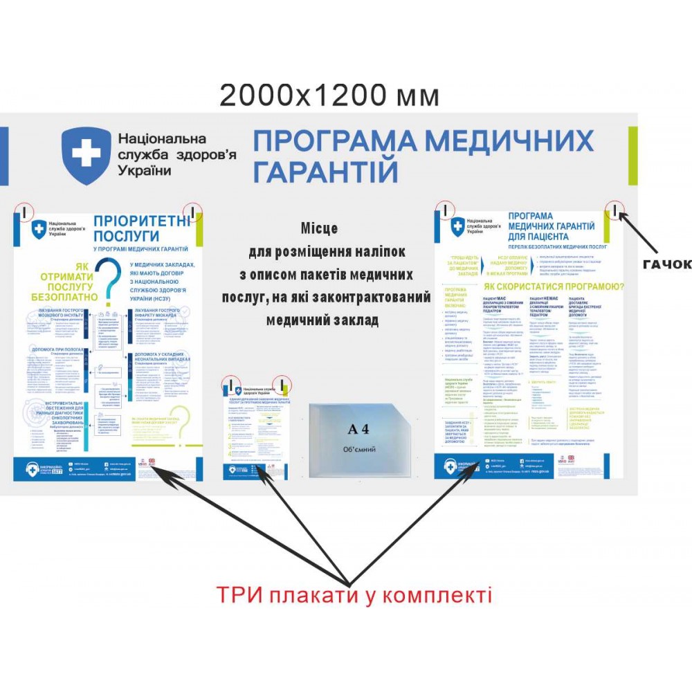 Информационный стенд для входной зоны "новая медицинская реформа"