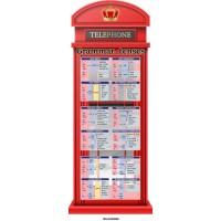 Стенд для кабинета английского языка Телефонная будка. Грамматические правила