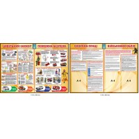 Набор стендов Охрана труда и Гражданская защита, полноцветный комплект