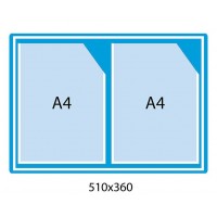 Стенд з кишенями А-4 формату (блакитний фон)