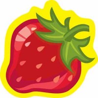 Стенд Держатель под магнит или прищепку Клубничка (100х100 мм)