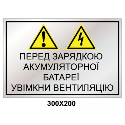  Комбинированный знак 300х200 мм табличка