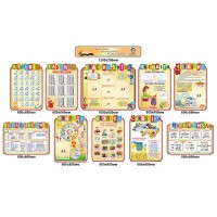 Комплект стендов для начальной школы, бежевый