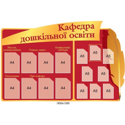 Стенд Кафедра дошкольного образования 1850х1200