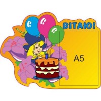 Стенд Вітаємо Дюймовочка і тортик