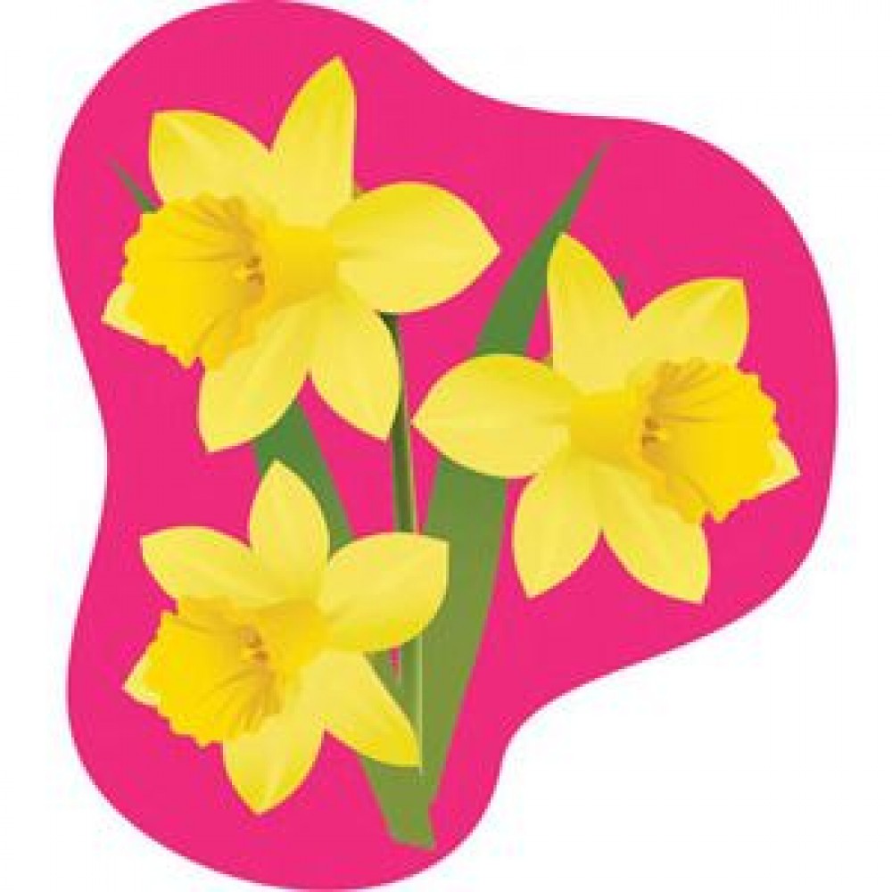 Крепление под магнит Цветы на розовом фоне