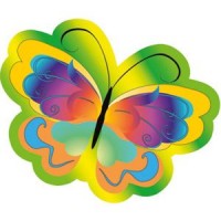 Крепление под магнит Бабочка цветная