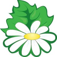 Крепление под магнит Ромашка и листочек