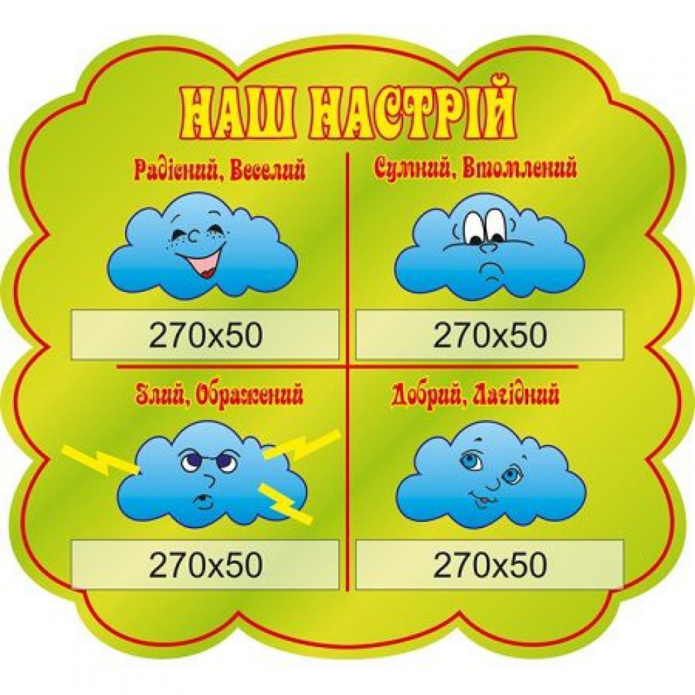 Стенд Куточок настрою (зелений фон)