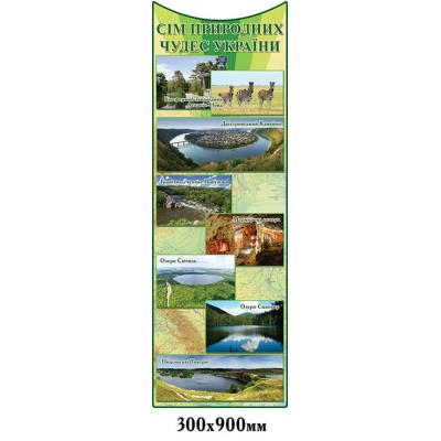 Комплект стендів в кабінет біології (світло-зелений)
