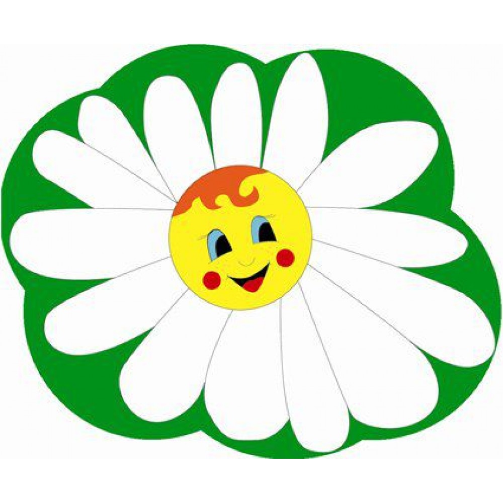 Стенд Держатель под магнит или прищепку Ромашка на зеленом фоне (100х100 мм)