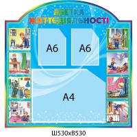 Стенд Азбука жизнедеятельности (3 кармана А6)