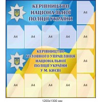 Стенд для фото керівництва національної поліції України