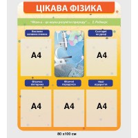 Стенд Интересная физика (желтый)