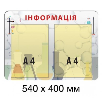 Стенд в кабинет химии (яркая таблица)