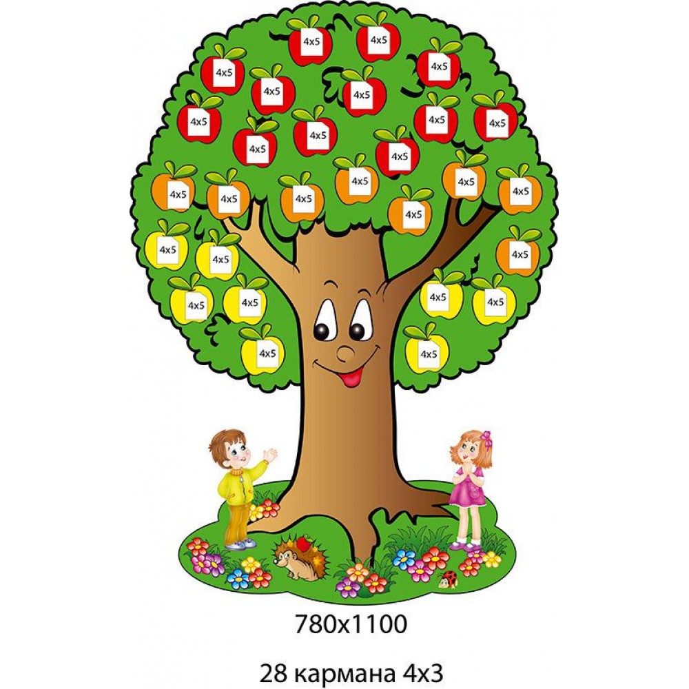 Стенд Наша группа Яблонька с детками