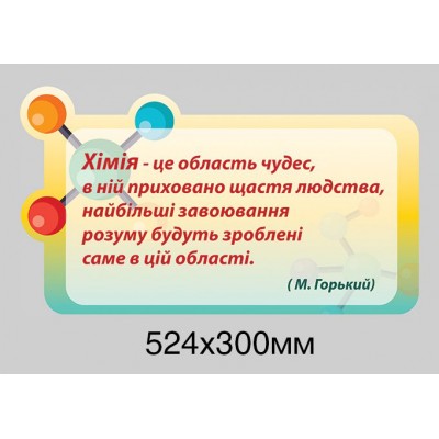 Стенд в кабинет химии (яркий комплект)