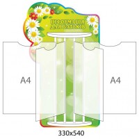 Стенд-книжка Информация для родителей (зеленый)