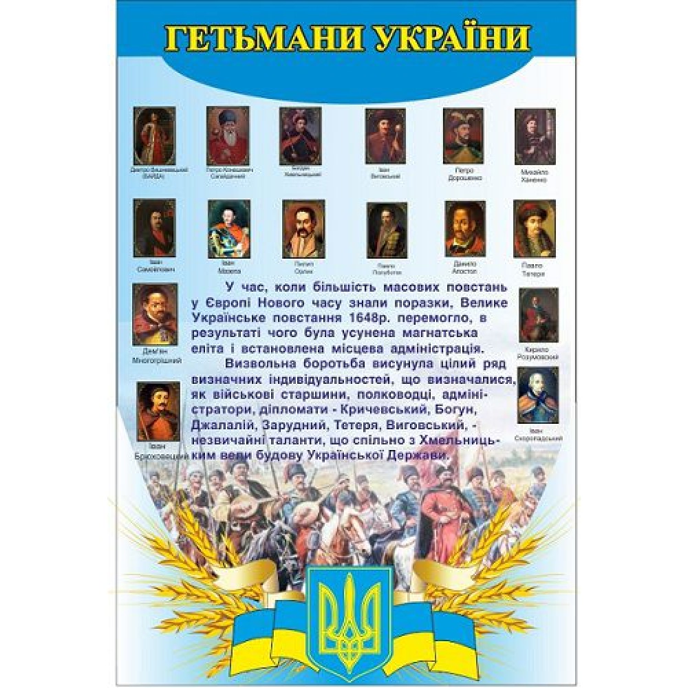 Стенд Кабинет истории Украины Герб