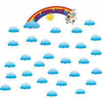 Стенд для детских работ Тучки