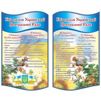 Стенд Кабинет истории Украины (синий)