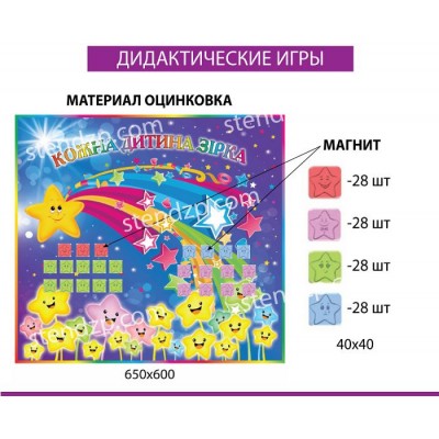 Дидактична гра Кожна дитина зірка