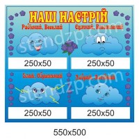 Стенд Уголок настроения (синий)