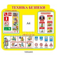 Стенд Техніка безпеки (жовтий)