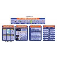 Комплект стендов в кабинет физики (фиолетовый)