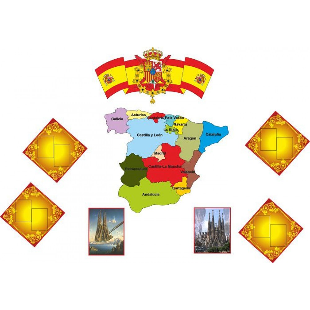 Стенд в кабінет іспанської мови (комплект)