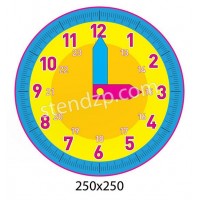 Стенд Вивчаємо час (жовто-блакитний)