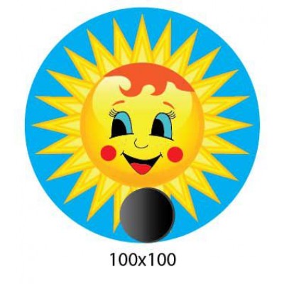 Крепление под магнит Солнышко на фоне неба