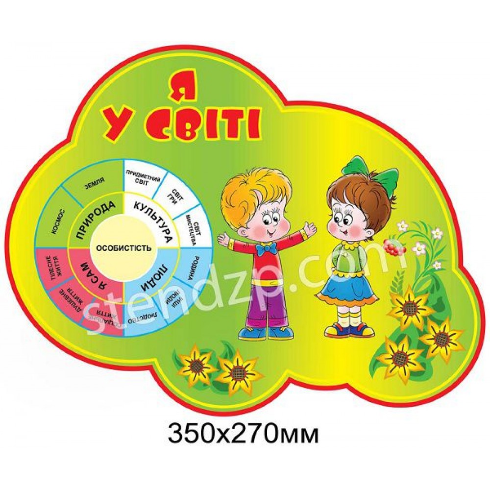 Cтенд Я в мире (зеленый)