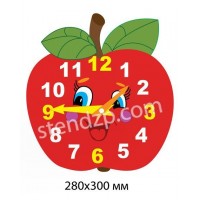 Стенд Изучаем время Яблочко