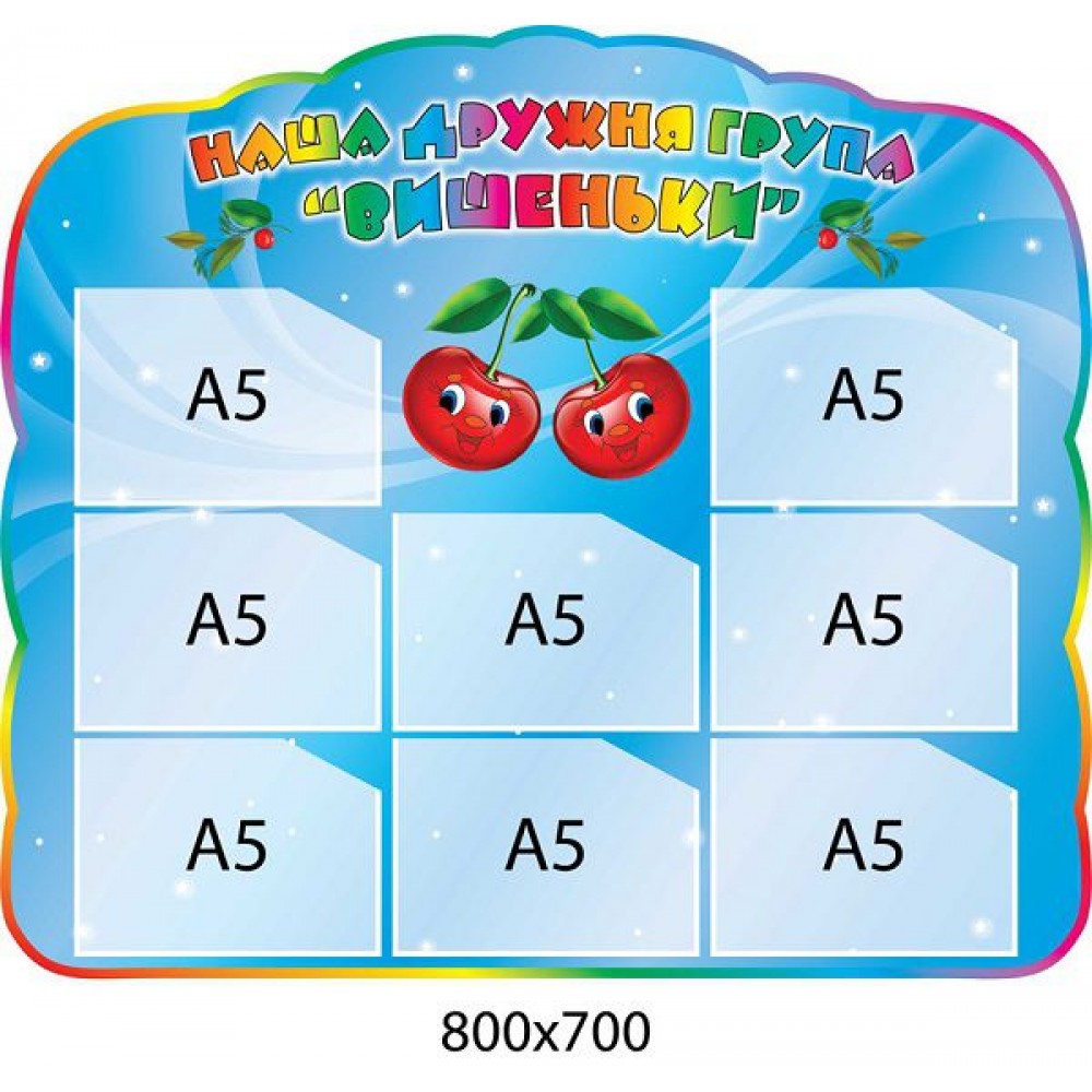 Визитка группы Вишенки (с карманами А5)