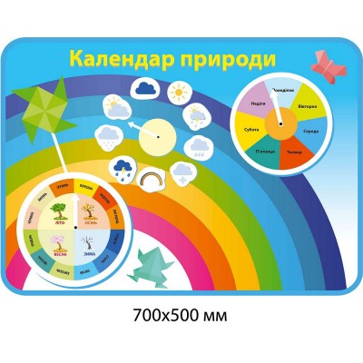 Стенд Календарь природы (цветной)